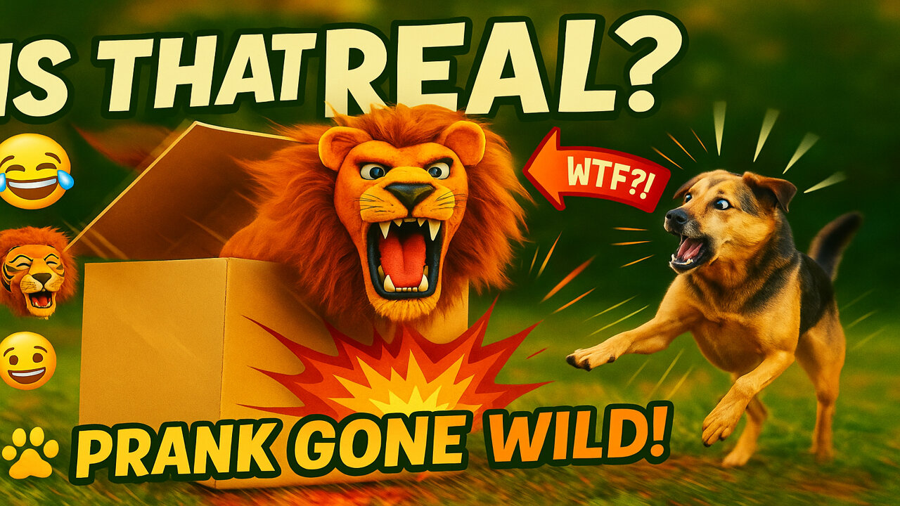 Fake Lion & Tiger Prank on Dog! 😂🐶 | Giant Box Surprise Prank Compilation