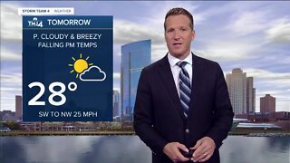 Strong cold front Thursday brings flurries and dropping temps