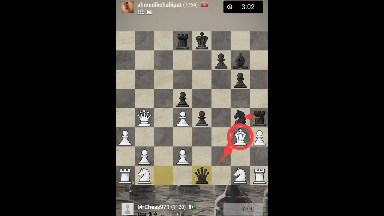 Opponent did huge mistake.