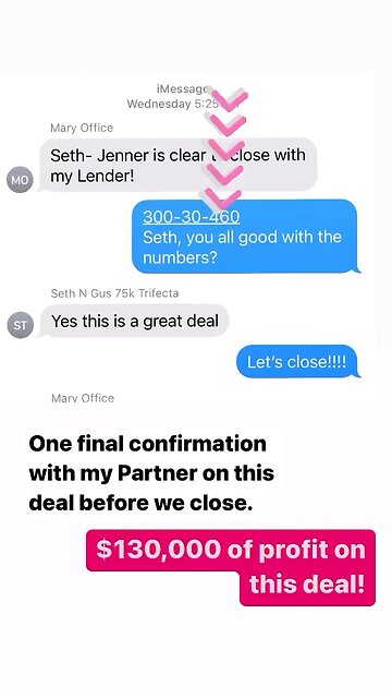 Another deal closing…