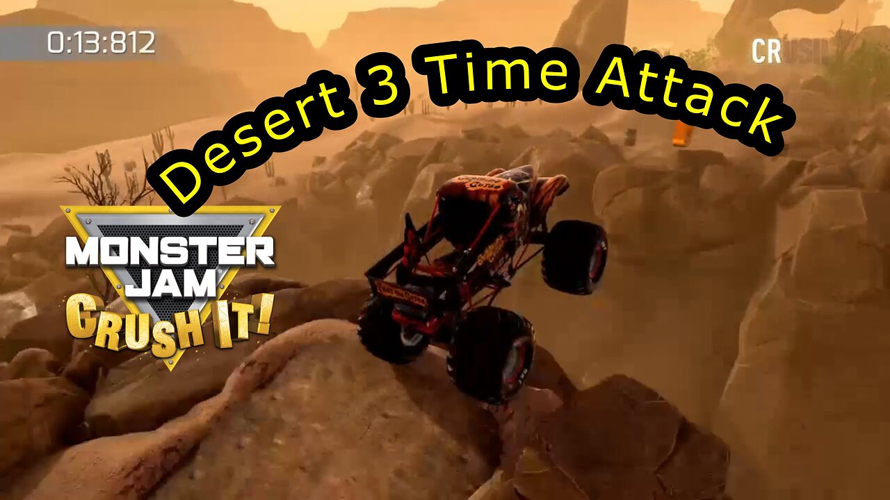 Monster Jam Crush It!: Hill Climb: Desert 3 Time Attack