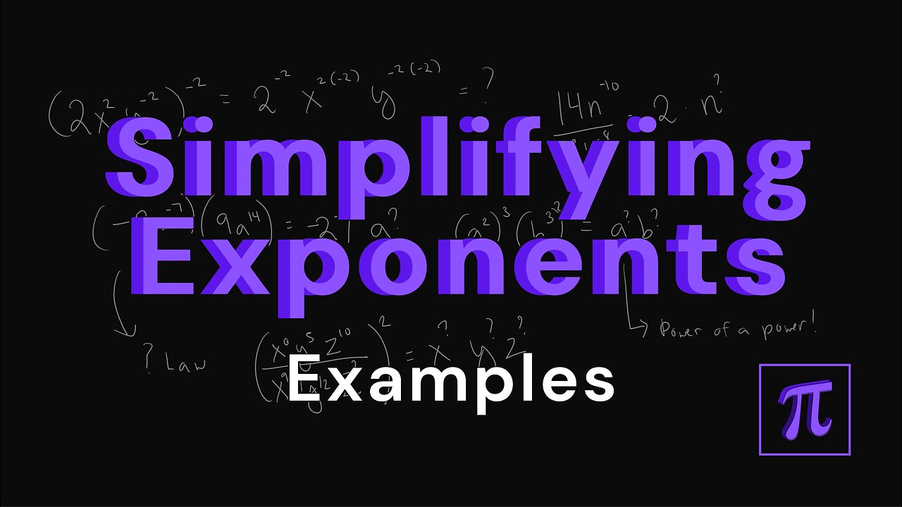 How to SIMPLIFY Exponents? - A lot of practice examples here!