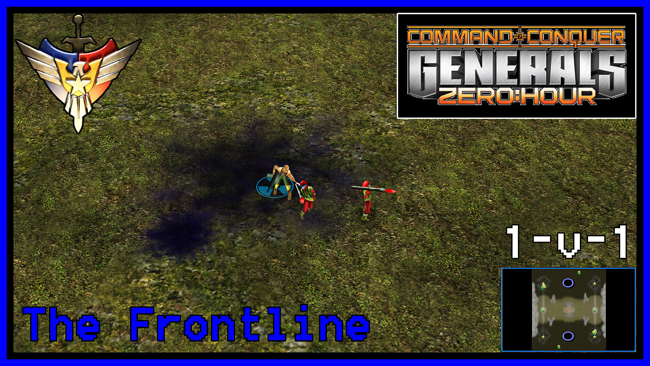 C&C Generals Zero Hour | USA | 1v1 | The Frontline