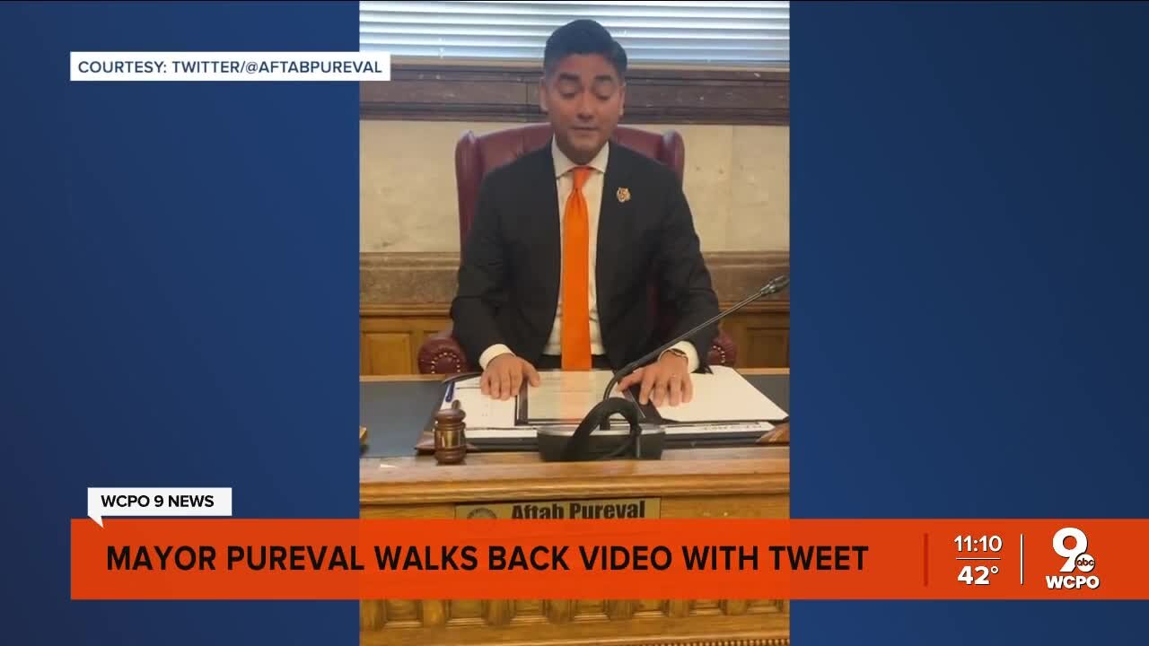 Cincinnati mayor walks back viral tweet