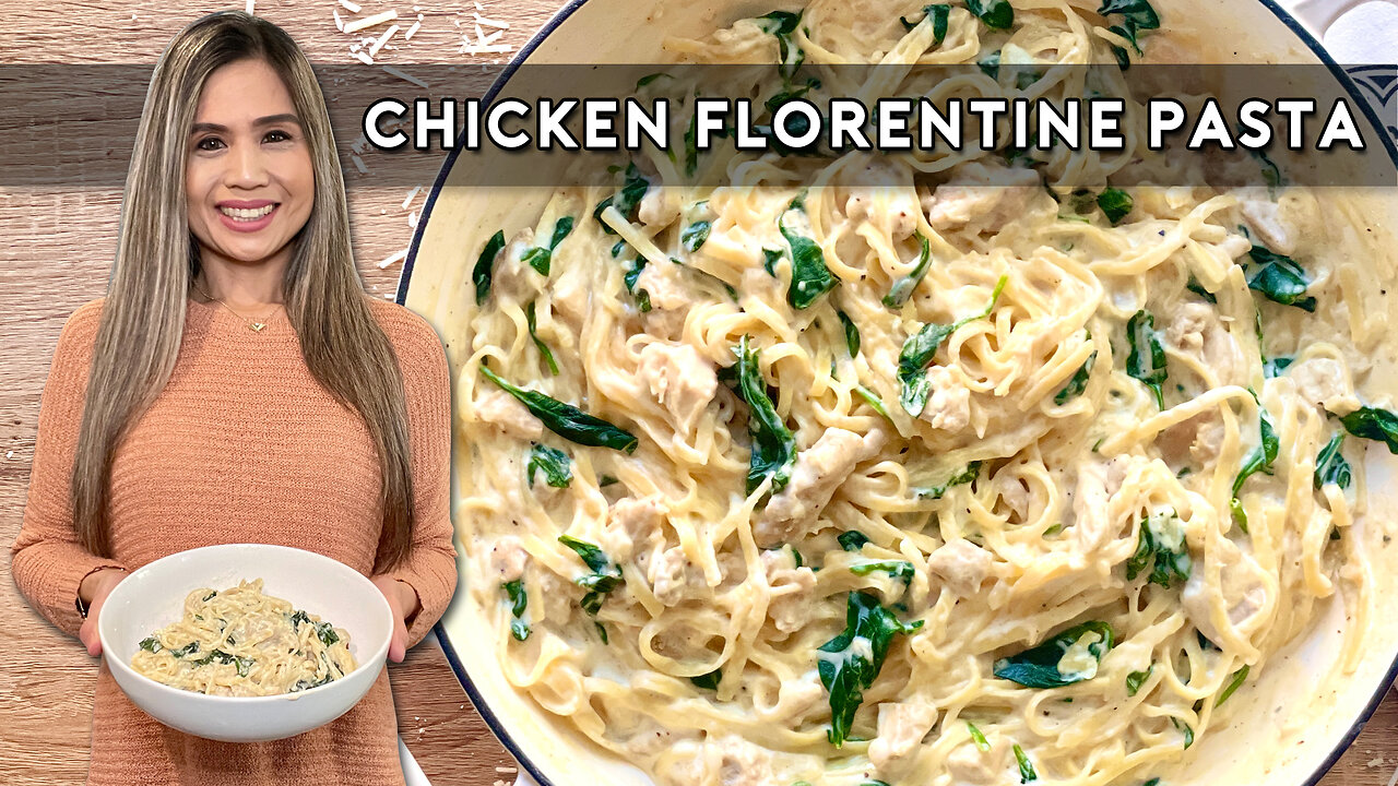 One Pan Chicken Florentine Pasta | Easy One Pan Recipe