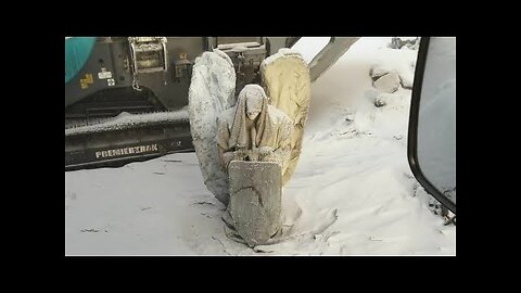 Mysterious Angel Statue Found In Russia