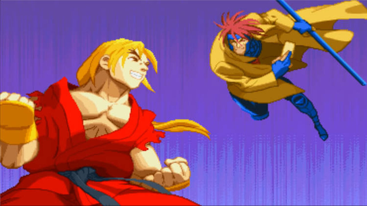 X-MEN vs. STREET FIGHTER (Gambit/Ken) [Capcom, 1996]