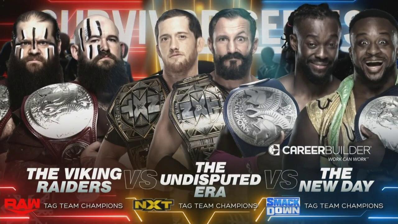 The Viking Raiders vs The Undisputed Era vs The New Day - Survivor Series 2019 (Full Match)