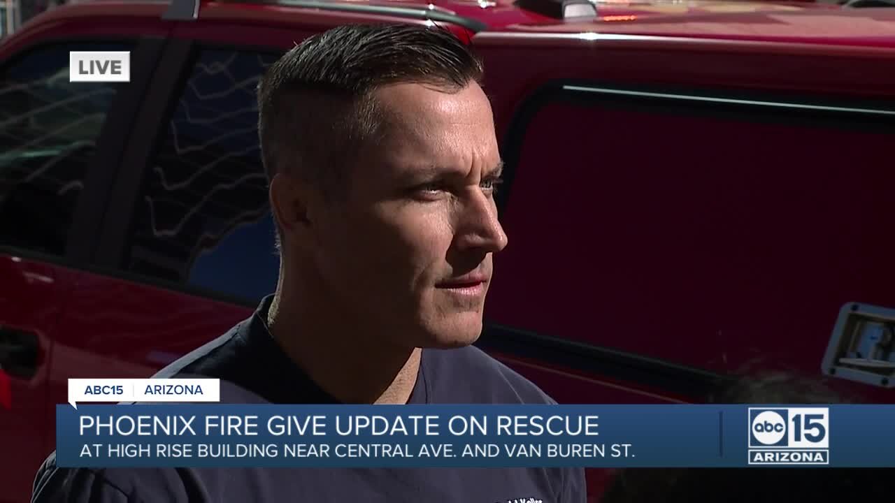 Phoenix fire gives update on rescue call at Chase Tower