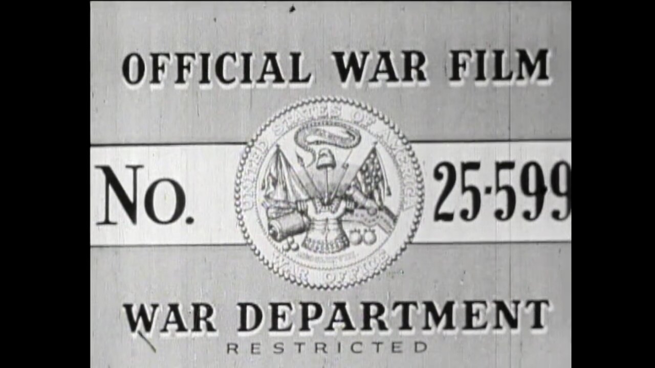 The Arm Behind The Army, United States War Department (1943 Original Black & White Film)