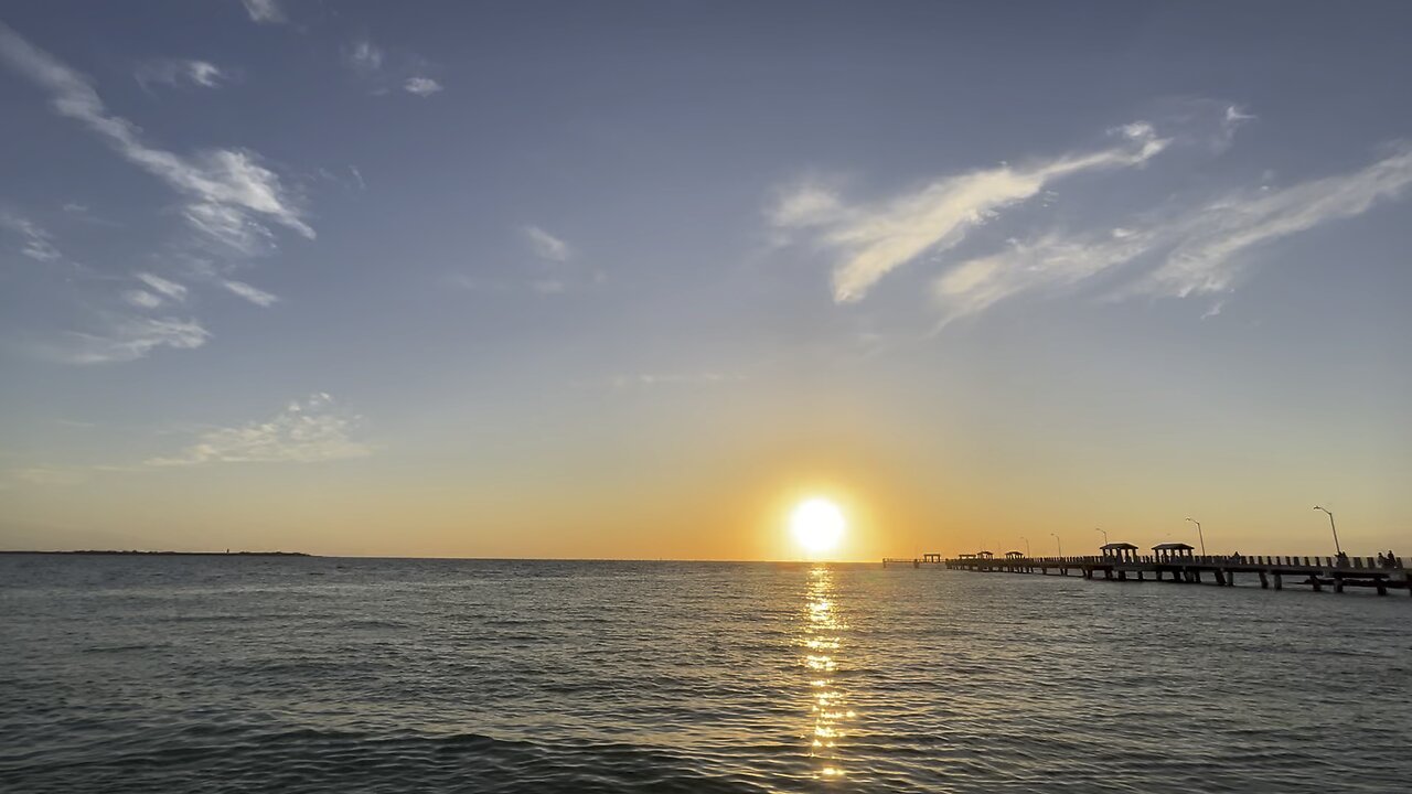 Sunset by the fishing pier at Fort De Soto April 30 2024