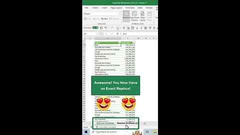 How To Copy an Excel Worksheet Instantly😍😍