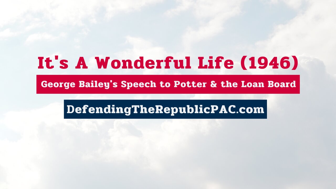 It's A Wonderful Life (1946) - James Stewart - George Bailey's Speech to Potter & the Loan Board