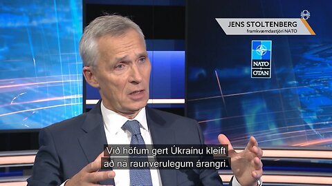 NATO´s Jens Stoltenberg: Providing weapons to Ukraine is the way to convince Putin to give up