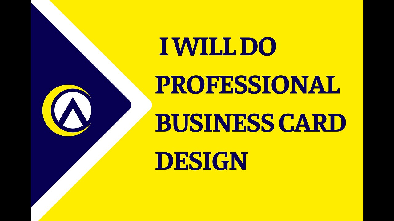 I WILL DO PROFESSIONAL BUSINESS CARD DESIGN