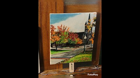 fall scene painting is almost done