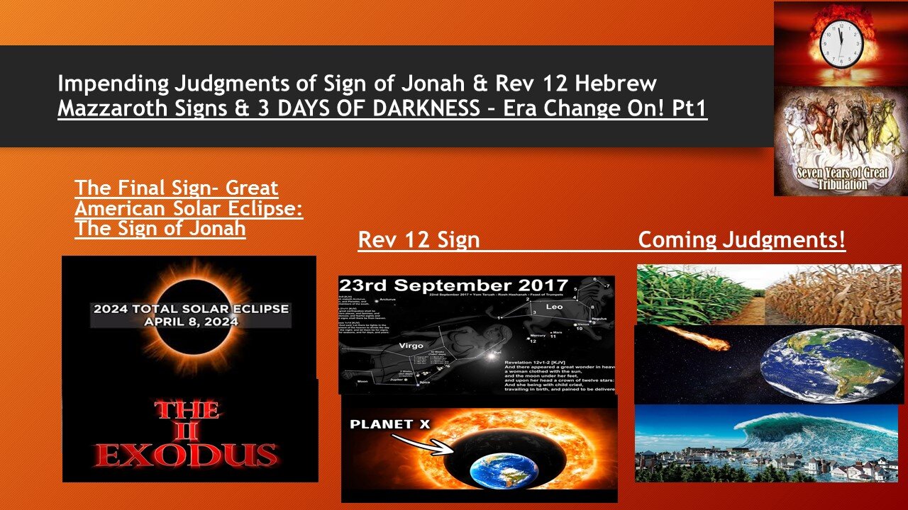 UPCOMING JUDGMENTS UNDERSTANDING & PREP PT1: 3 DAYS OF DARKNESS INTRO