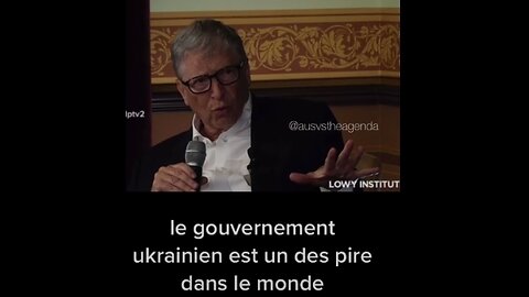 B. GATES, LE LASCAR A DU FINALEMENT SE FAIRE INJECTER, VOILA QU'IL SE MET À DIRE DES TRUCS SENSÉS !