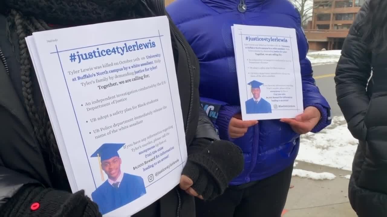 Family of Tyler Lewis arrives at University at Buffalo continuing to look for answers following his death