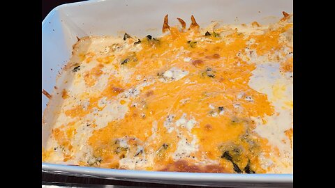 Chicken Spinach With Cheese Casserole