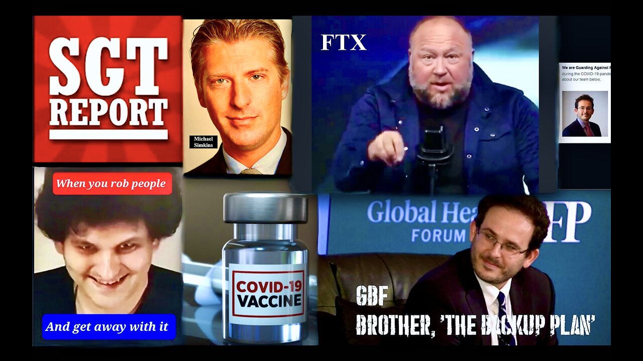 SGT Report Alex Jones Michael Simkins Expose Covid Lies FTX Funded Fake Covid 19 Treatment Studies