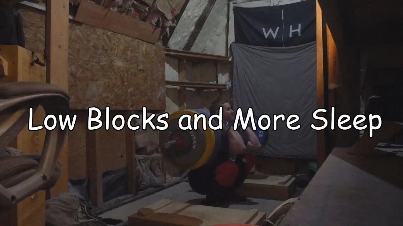 Low Block work and actually getting more sleep