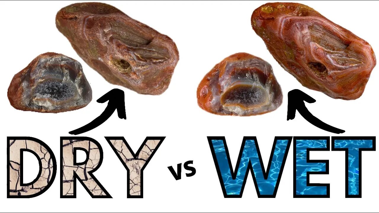 DRY vs WET AGATES | How to EASILY make your rocks POP