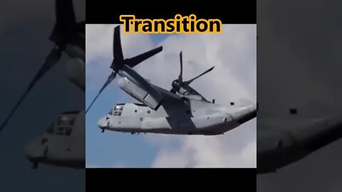 V-22 Osprey Mid Air Tilt Rotor Transition #Flying #Pilot #fighterjet