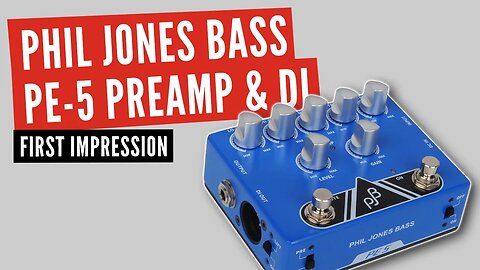 Phil Jones Bass PE-5 Bass EQ, Preamp & DI