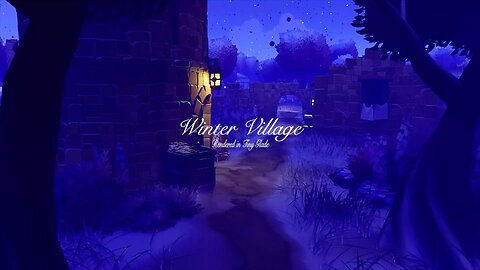 Tiny Glade Winter Village Ambient World