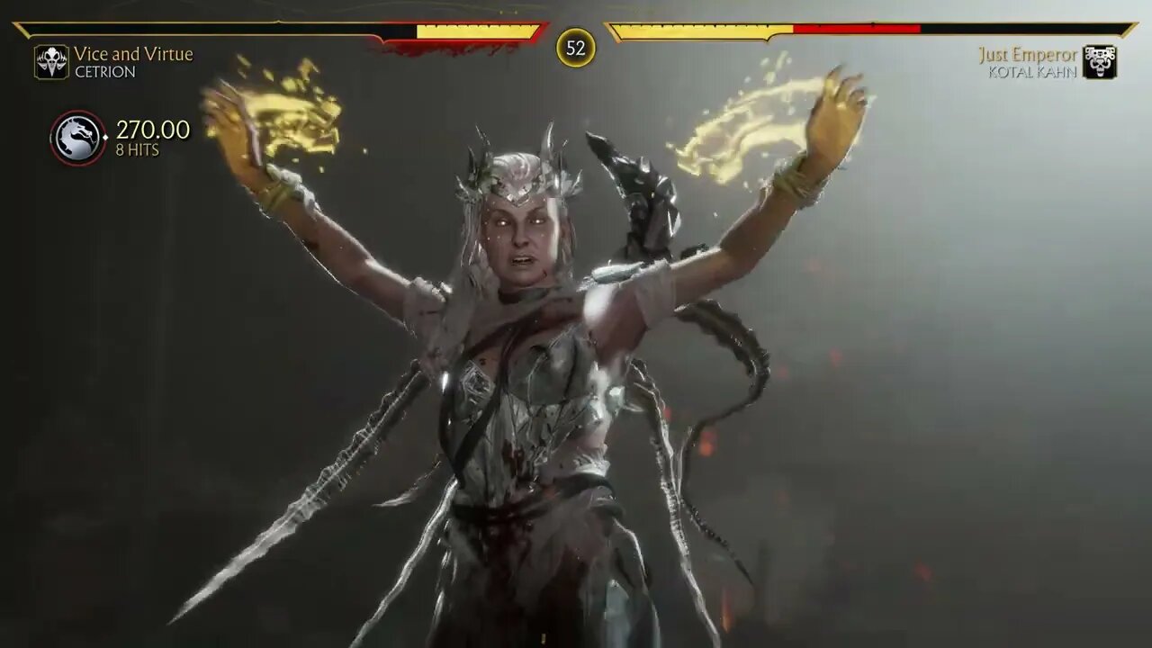 Mortal Kombat 11: Cetrion (Vice and Virtue) vs Kotal Khan (Just Emperor) - No Commentary 4K