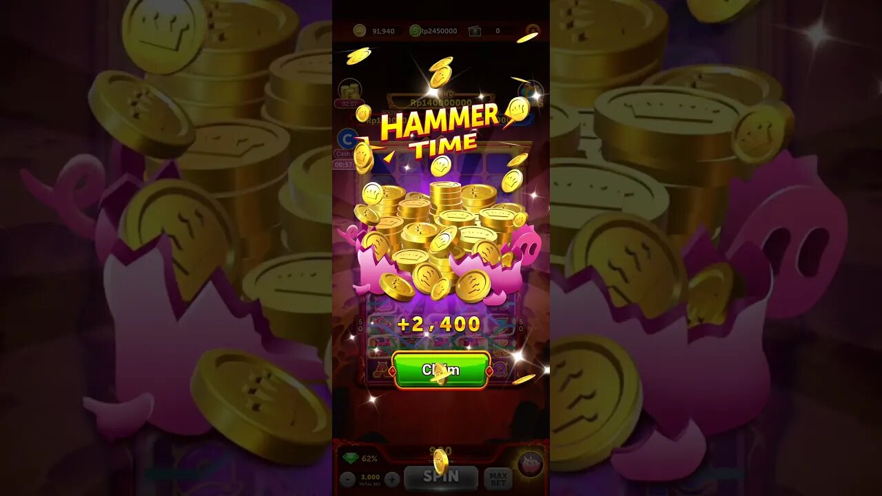 HAMMER 🔨 TIME TAP TO SMASH PIGGY BANK $$$$$$$ DOLLAR RAIN EARNED