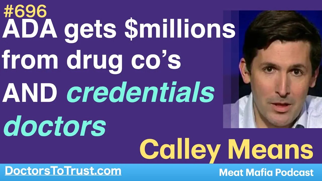 CALLEY MEANS 3 | ADA gets $millions from drug co’s AND credentials doctors treating diabetes!!