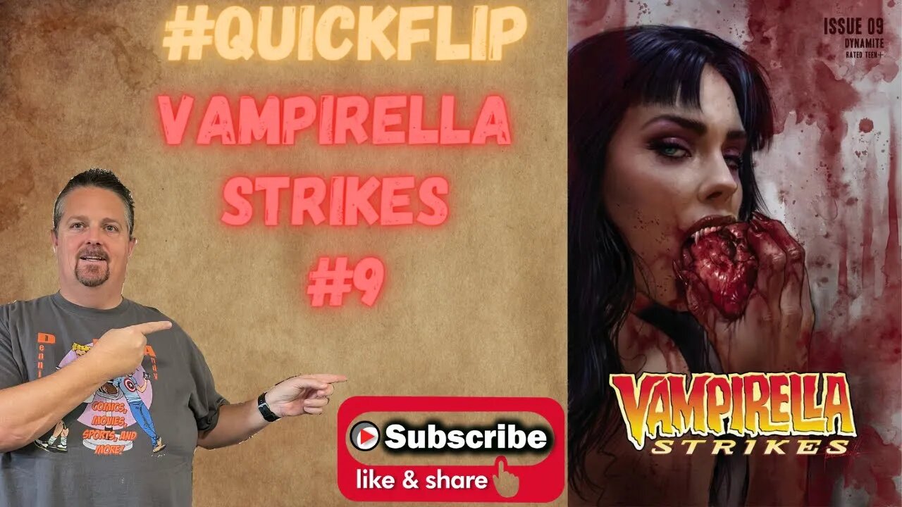 Vampirella Strikes #9 Dynamite #QuickFlip Comic Book Review Tom Sniegoski,Jonathan Lau #shorts