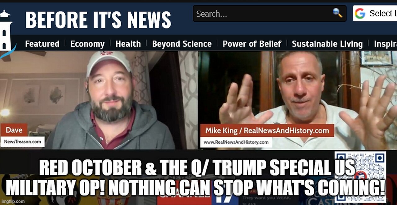 Mike King: Red October & the Q/ Trump Special US Military Op!