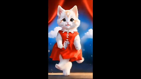 nice cat dance so cute cat