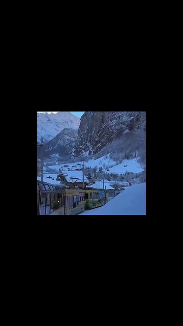 Amazing Swiss train rides in the winter season