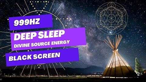 999hz Deep Sleep Connect With The Divine | BLACK SCREEN