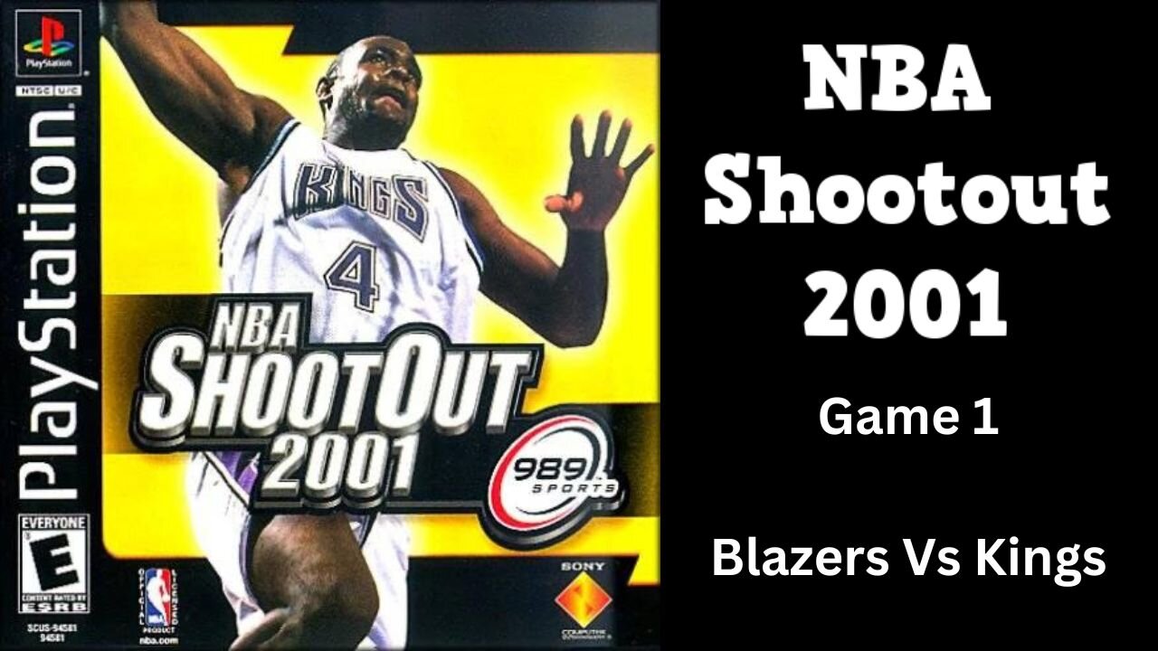 Blazers VS Kings | Season Mode | NBA Shootout 2001 (PS1)