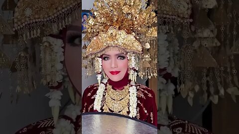 Pengantin Pakaian Adat Palembang Sumatera Selatan - Indonesia #shorts #short #shortvideo