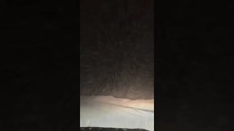 Driving in a snow storm in Big Sky, Montana! Epic!