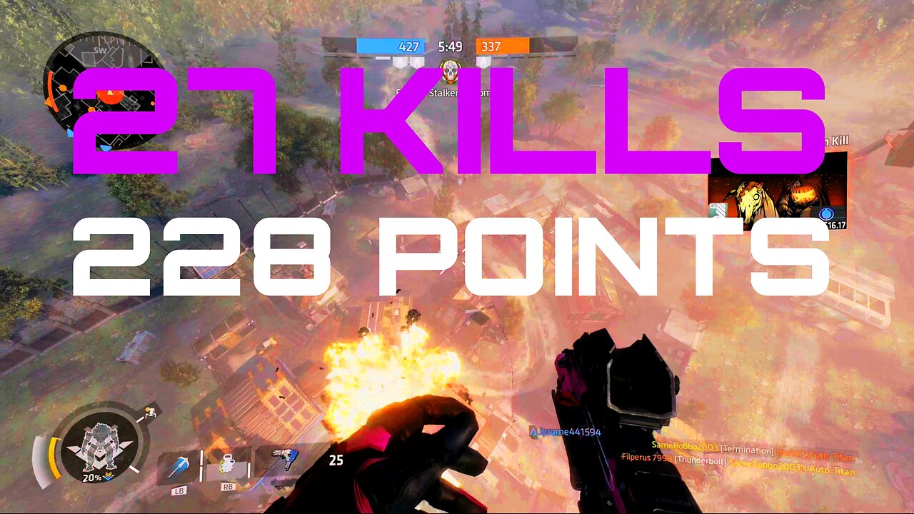 Titanfall 2 Gameplay | Slaying on Colony | 27 Kills | 5 Titan Deaths | 228 Points