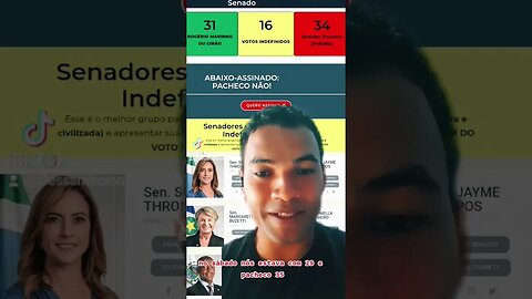 Eleição no Senado pelo restabelecimento dConstituição. #Pacheconão #liberdadedeimprensa #foraPacheco
