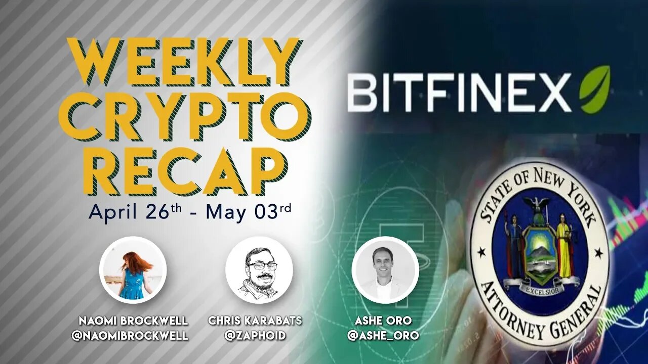 Weekly Crypto Recap: Bitfinex tether coverup, Govt crypto surveillance, and more!