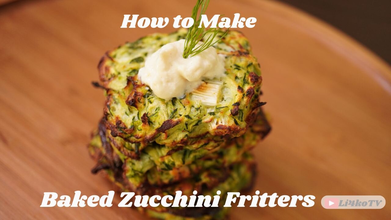 Baked Zucchini Fritters| Easy & Healthy Recipe