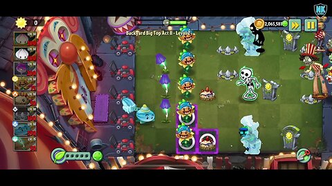 PvZ 2 - Backyard Big Top Act II - Level 2