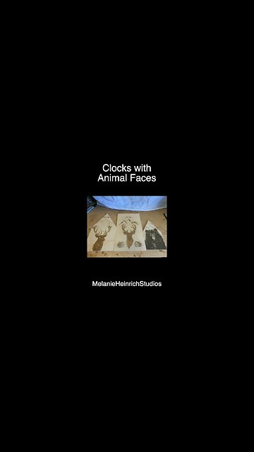 Animal Faces on Clocks #Shorts
