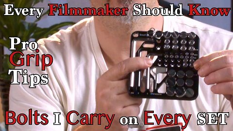 Bolts every Filmmaker and Cinematographer should carry with them ALWAYS.. #smallrig #filmmaking101