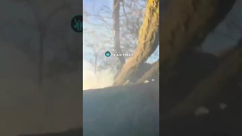 Ukrainian soldier records the moment incendiary munitions is dropped on him