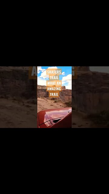 Amazing drive on Shafers Trail Canyon Lands National Park.